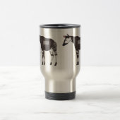 Okapi cartoon Illustration Reisebecher (Mittel)