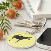 Okapi cartoon Illustration Schlüsselanhänger (Vorderseite rechts)