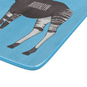 Okapi cartoon Illustration Schneidebrett (Ecke)