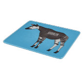 Okapi cartoon Illustration Schneidebrett (Ecke)