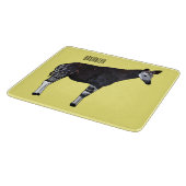 Okapi cartoon Illustration Schneidebrett (Ecke)