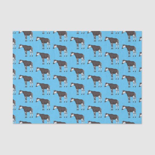 Okapi cartoon Illustration Seidenpapier (Vorderseite)