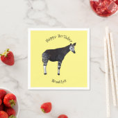 Okapi cartoon Illustration Serviette (Beispiel)