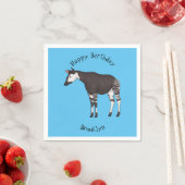 Okapi cartoon Illustration Serviette (Beispiel)