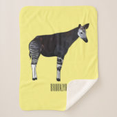 Okapi cartoon Illustration Sherpadecke (Vorderseite)