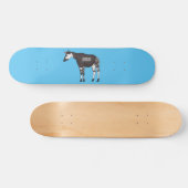 Okapi cartoon Illustration Skateboard (Horizontal)
