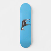 Okapi cartoon Illustration Skateboard (Vorne)