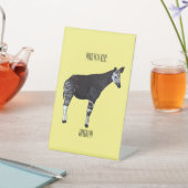 Okapi cartoon Illustration Sockelschild (In SItu)