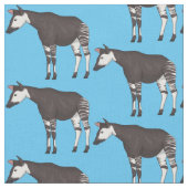 Okapi cartoon Illustration Stoff (Nahaufnahme)