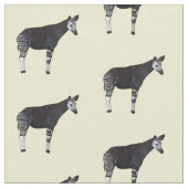 Okapi cartoon Illustration Stoff (Nahaufnahme)