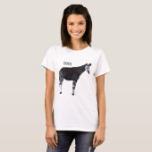Okapi cartoon Illustration T-Shirt (Vorne ganz)