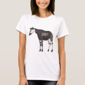 Okapi cartoon Illustration T-Shirt (Vorderseite)