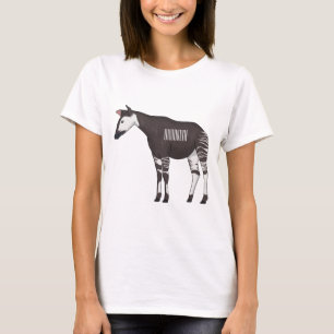 Okapi cartoon Illustration T-Shirt