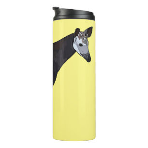 Okapi Cartoon-Illustration Thermosbecher