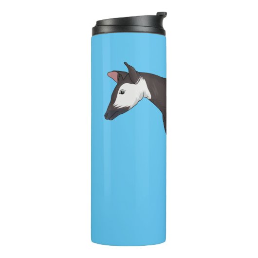 Okapi cartoon illustration thermosbecher (Nach links gedreht)