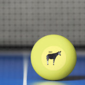 Okapi cartoon Illustration Tischtennisball (Netto)