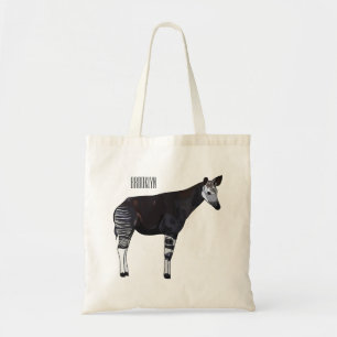 Okapi cartoon Illustration Tragetasche