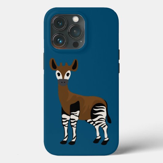 Okapi-Cartoon, majestätisches Okapi-Tier, Okapi-Li Case-Mate iPhone Hülle (Rückseite)