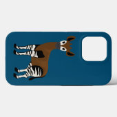 Okapi-Cartoon, majestätisches Okapi-Tier, Okapi-Li Case-Mate iPhone Hülle (Rückseite (Horizontal))