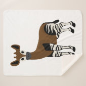 Okapi-Cartoon, majestätisches Okapi-Tier, Okapi-Li Sherpadecke (Vorderseite (Horizontal))