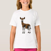 Okapi-Cartoon, majestätisches Okapi-Tier, Okapi-Li T-Shirt (Vorderseite)