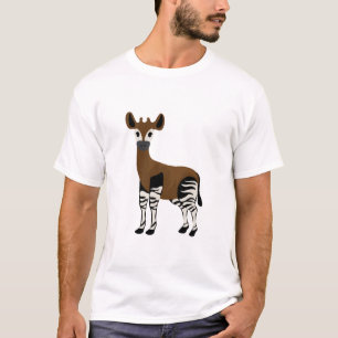 Okapi-Cartoon, majestätisches Okapi-Tier, Okapi-Li T-Shirt