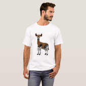 Okapi-Cartoon, majestätisches Okapi-Tier, Okapi-Li T-Shirt (Vorne ganz)