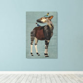 OKAPI & FEDERN LEINWANDDRUCK (Insitu (Holzboden))