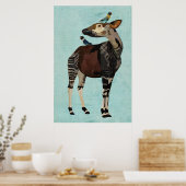 OKAPI & FEDERN POSTER (Küche)