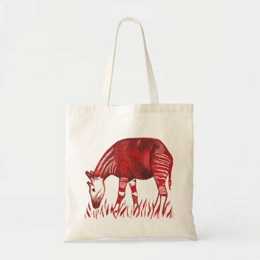 Okapi-Grafik-Taschen-Tasche Tragetasche (Vorne)