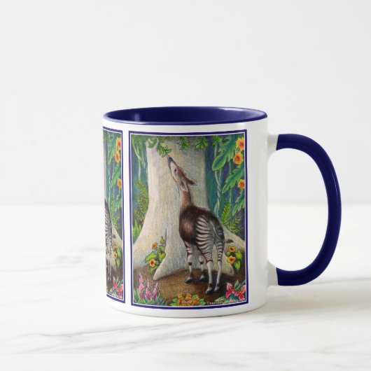 Okapi im Regenwald Tasse (Rechts)