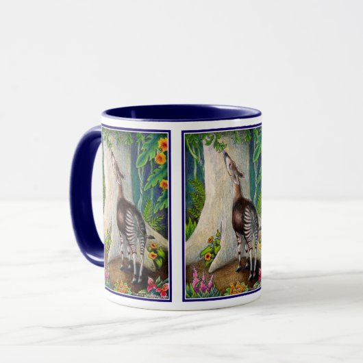 Okapi im Regenwald Tasse (Vorderseite Links)