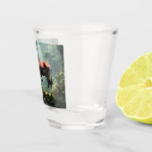 Okapi im Regenwald (Zebra Giraffe) Schnapsglas (Rechts)