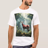 Okapi im Regenwald (Zebra Giraffe) T-Shirt (Vorderseite)