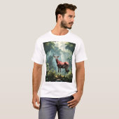 Okapi im Regenwald (Zebra Giraffe) T-Shirt (Vorne ganz)