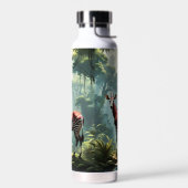 Okapi im Regenwald (Zebra Giraffe) Trinkflasche (Links)