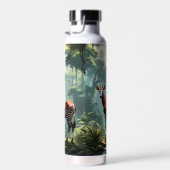 Okapi im Regenwald (Zebra Giraffe) Trinkflasche (Rechts)