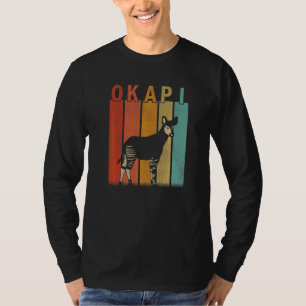 Okapi in Not Männer Frauen Kind Süß Okapi Retro T-Shirt