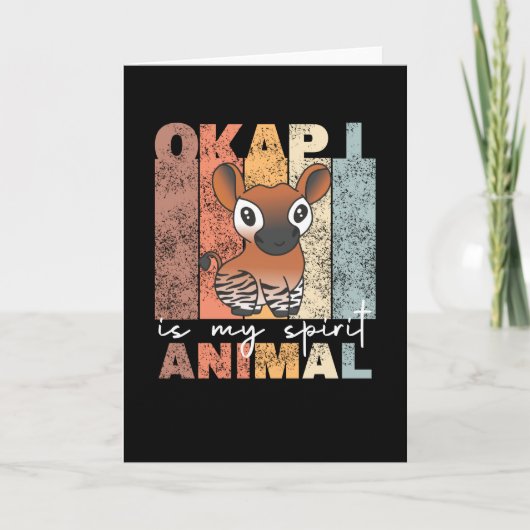 Okapi ist mein Geisttier - Okapis sind Niedlich Karte (Vorderseite)