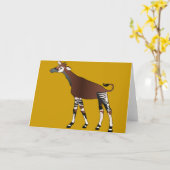 Okapi-Karte Karte (Gelbe Blume)
