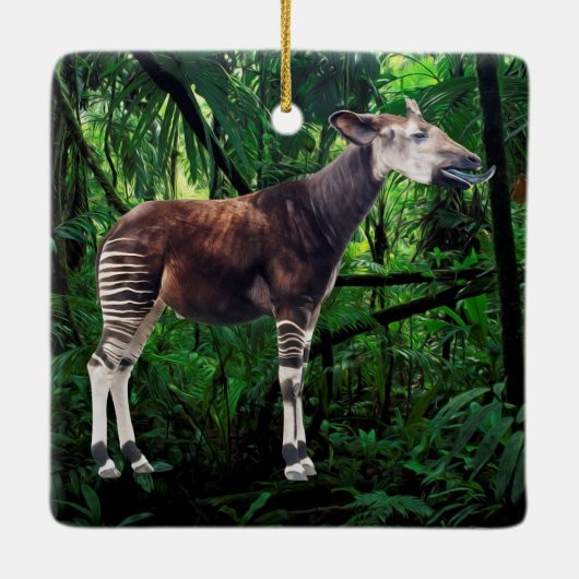 Okapi Keramikornament (Rückseite)