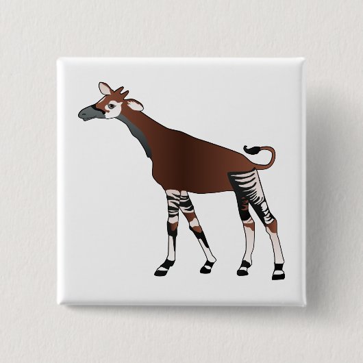 Okapi-Knopf Button (Vorderseite)