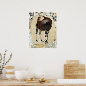 OKAPI & OWL Kunst Poster (Küche)