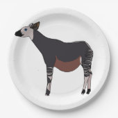 Okapi Pappteller (Vorderseite)