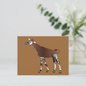 Okapi Postcard Postkarte (Stehend Vorderseite)