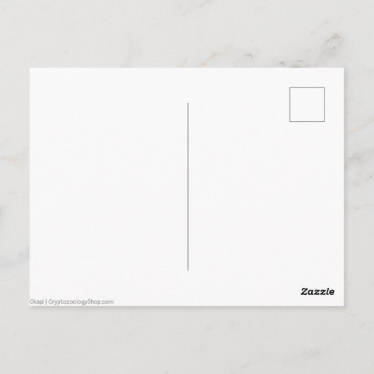 Okapi Postkarte (Rückseite)