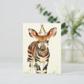 Okapi Postkarte (Stehend Vorderseite)