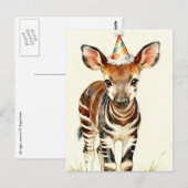 Okapi Postkarte (Vorne/Hinten)