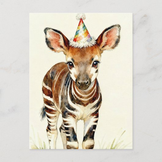 Okapi Postkarte (Vorderseite)