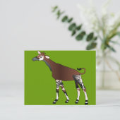 Okapi Postkarte (Stehend Vorderseite)